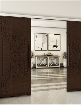 Holzschiebetür Slim-Line - Wenge Model 4086