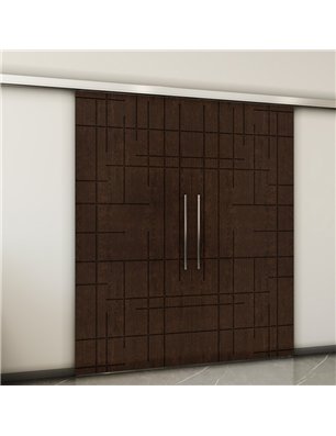 Holzschiebetür Slim-Line - Wenge  Model 4087-2