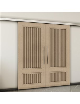 Holzschiebetür Slim-Line - Eiche  Model 4006-2