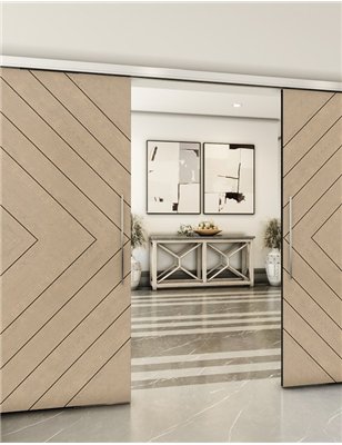 Holzschiebetür Slim-Line - Eiche Model 4038