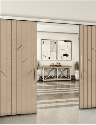 Holzschiebetür Slim-Line - Eiche Model 4039