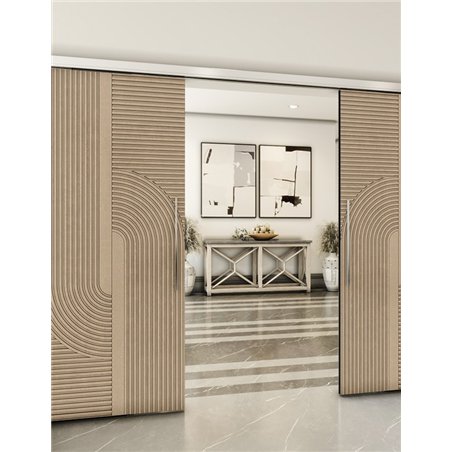 Holzschiebetür Slim-Line - Eiche Model 4040