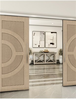 Holzschiebetür Slim-Line - Eiche Model 4051