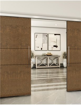 Holzschiebetür Slim-Line - Nussbaum Model 4032