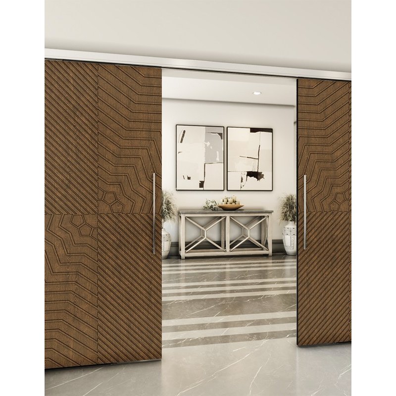 Holzschiebetür Slim-Line - Nussbaum Model 4050 Holzschiebetür Slim-Line - Nussbaum Model 4050