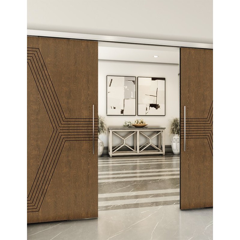 Holzschiebetür Slim-Line - Nussbaum Model 4079 Holzschiebetür Slim-Line - Nussbaum Model 4079