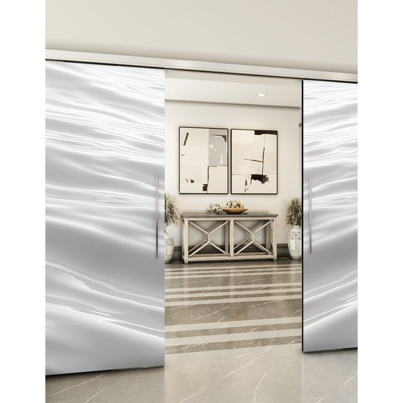 Holzschiebetür Slim-Line - Weiss 3D Model 4003 Holzschiebetür Slim-Line - Weiss 3D Model 4003