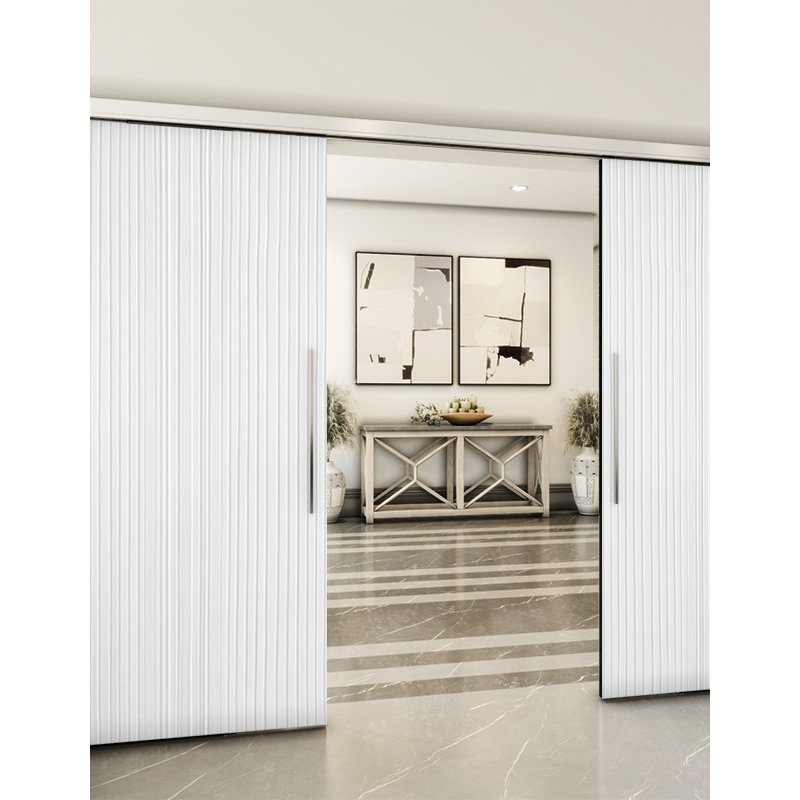 Holzschiebetür Slim-Line - Weiss 3D Model 4005 Holzschiebetür Slim-Line - Weiss 3D Model 4005