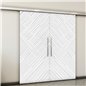 Holzschiebetür Slim-Line - Weiss 3D Model 4006 Holzschiebetür Slim-Line - Weiss 3D Model 4006