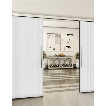 Holzschiebetür Slim-Line - Weiss 3D Model 4041