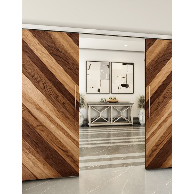 Holzschiebetür Slim-Line - Holzkunst Model 4038 Holzschiebetür Slim-Line - Holzkunst Model 4038