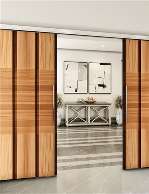 Holzschiebetür Slim-Line - Holzkunst  Model 4053