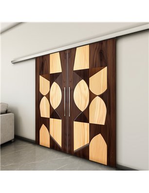 Holzschiebetür Slim-Line - Holzkunst  Model 4057-3