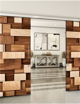 Holzschiebetür Slim-Line - Holzkunst  Model 4071