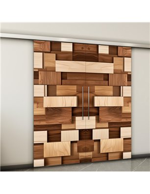Holzschiebetür Slim-Line - Holzkunst  Model 4071-2