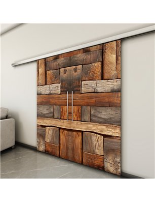 Holzschiebetür Slim-Line - Holzkunst  Model 4073-3