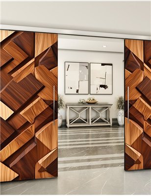 Holzschiebetür Slim-Line - Holzkunst Model 4075