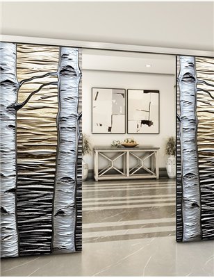 Holzschiebetür Slim-Line - Holzkunst Model 4077