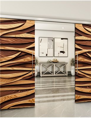 Holzschiebetür Slim-Line - Holzkunst Model 4082