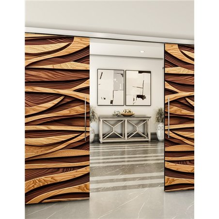 Holzschiebetür Slim-Line - Holzkunst Model 4082