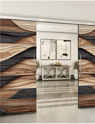 Holzschiebetür Slim-Line - Holzkunst Model 4089