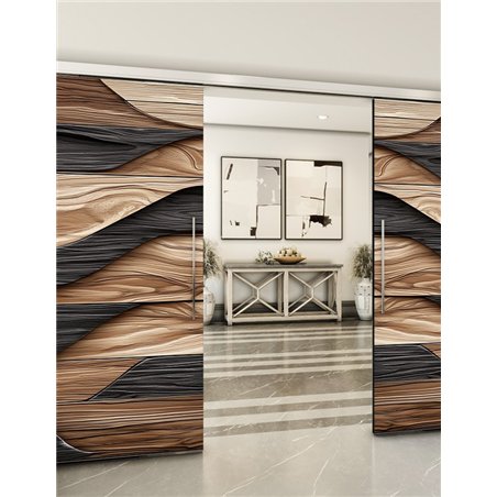 Holzschiebetür Slim-Line - Holzkunst Model 4089