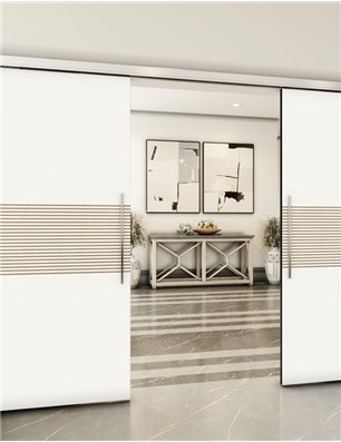 Holzschiebetür Slim-Line - Design-Linien  Model 4014