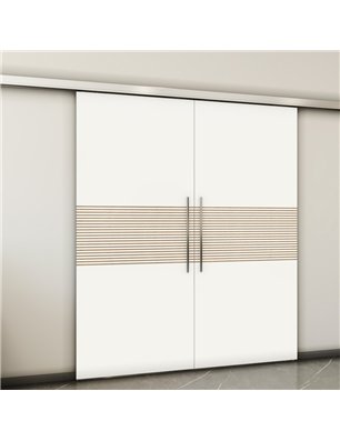Holzschiebetür Slim-Line - Design-Linien  Model 4018-2