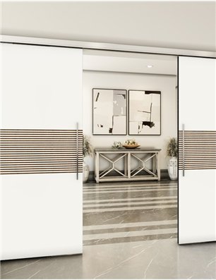 Holzschiebetür Slim-Line - Design-Linien  Model 4019