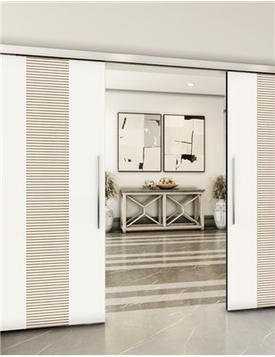 Holzschiebetür Slim-Line - Design-Linien Model 4026