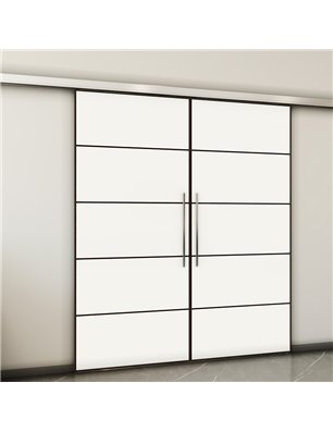 Holzschiebetür Slim-Line - Design-Linien  Model 4040-2