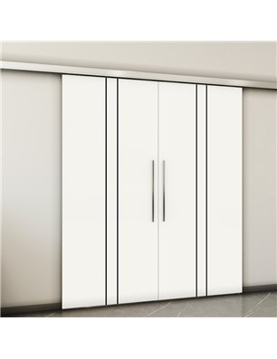 Holzschiebetür Slim-Line - Design-Linien  Model 4045-2