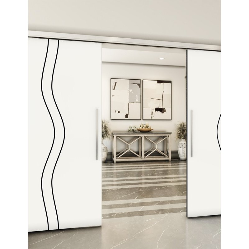 Holzschiebetür Slim-Line - Design-Linien  Model 4065