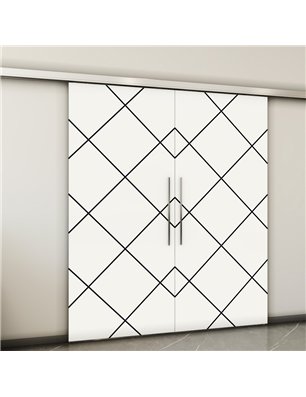 Holzschiebetür Slim-Line - Design-Linien  Model 4069-2
