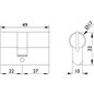 Profilzylinder für Glastürschlösser Profilzylinder für Glastürschlösser