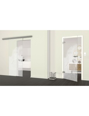 Ganzglastür Elefant 3 Gelasert Auf Klarglas