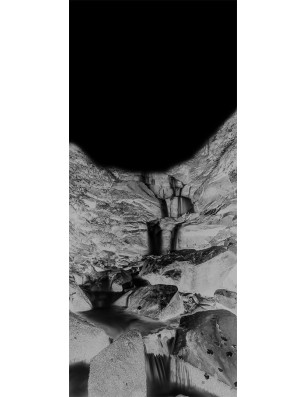 Pendeltür Wasserfall Gelasert Auf Klarglas