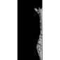 Pendeltür Giraffe Gelasert Auf Klarglas Pendeltür Giraffe Gelasert Auf Klarglas
