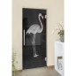 Pendeltür Flamingo Gelasert Auf Grauglas Pendeltür Flamingo Gelasert Auf Grauglas