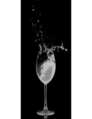 Pendeltür Wein Gelasert Auf Grauglas