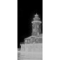Pendeltür Leuchtturm 5 Gelasert Auf Grauglas Pendeltür Leuchtturm 5 Gelasert Auf Grauglas
