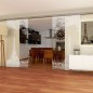 Glasschiebetür SLIM-LINE Eifelturm 2 Gelasert Auf Klarglas Glasschiebetür SLIM-LINE Eifelturm 2 Gelasert Auf Klarglas
