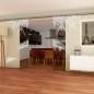 Glasschiebetür SLIM-LINE Wellness 3 Gelasert Auf Klarglas Glasschiebetür SLIM-LINE Wellness 3 Gelasert Auf Klarglas