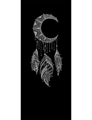 Glasschiebetür SLIM-LINE Dreamcatcher Gelasert Auf Klarglas