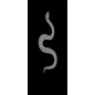 Glasschiebetür SLIM-LINE Snake Gelasert Auf Klarglas Glasschiebetür SLIM-LINE Snake Gelasert Auf Klarglas
