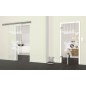 Glasschiebetür SLIM-LINE Kitchen Gelasert Auf Klarglas Glasschiebetür SLIM-LINE Kitchen Gelasert Auf Klarglas