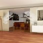 Glasschiebetür SLIM-LINE Camelion II Gelasert Auf Klarglas Glasschiebetür SLIM-LINE Camelion II Gelasert Auf Klarglas