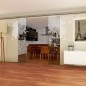 Glasschiebetür SLIM-LINE Blume 3 Gelasert Auf Klarglas Glasschiebetür SLIM-LINE Blume 3 Gelasert Auf Klarglas
