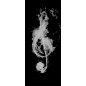 Glasschiebetür SLIM-LINE Burning Musik Gelasert Auf Klarglas Glasschiebetür SLIM-LINE Burning Musik Gelasert Auf Klarglas