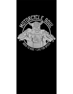Glasschiebetür SLIM-LINE Motorcycle Gelasert Auf Klarglas